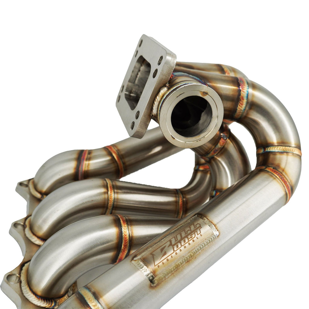 B Series T3 T4 Top Mount Turbo Manifold GSR Si B16 B18 B20 44mm For Civic Si DC2 - Bull Boost Performance