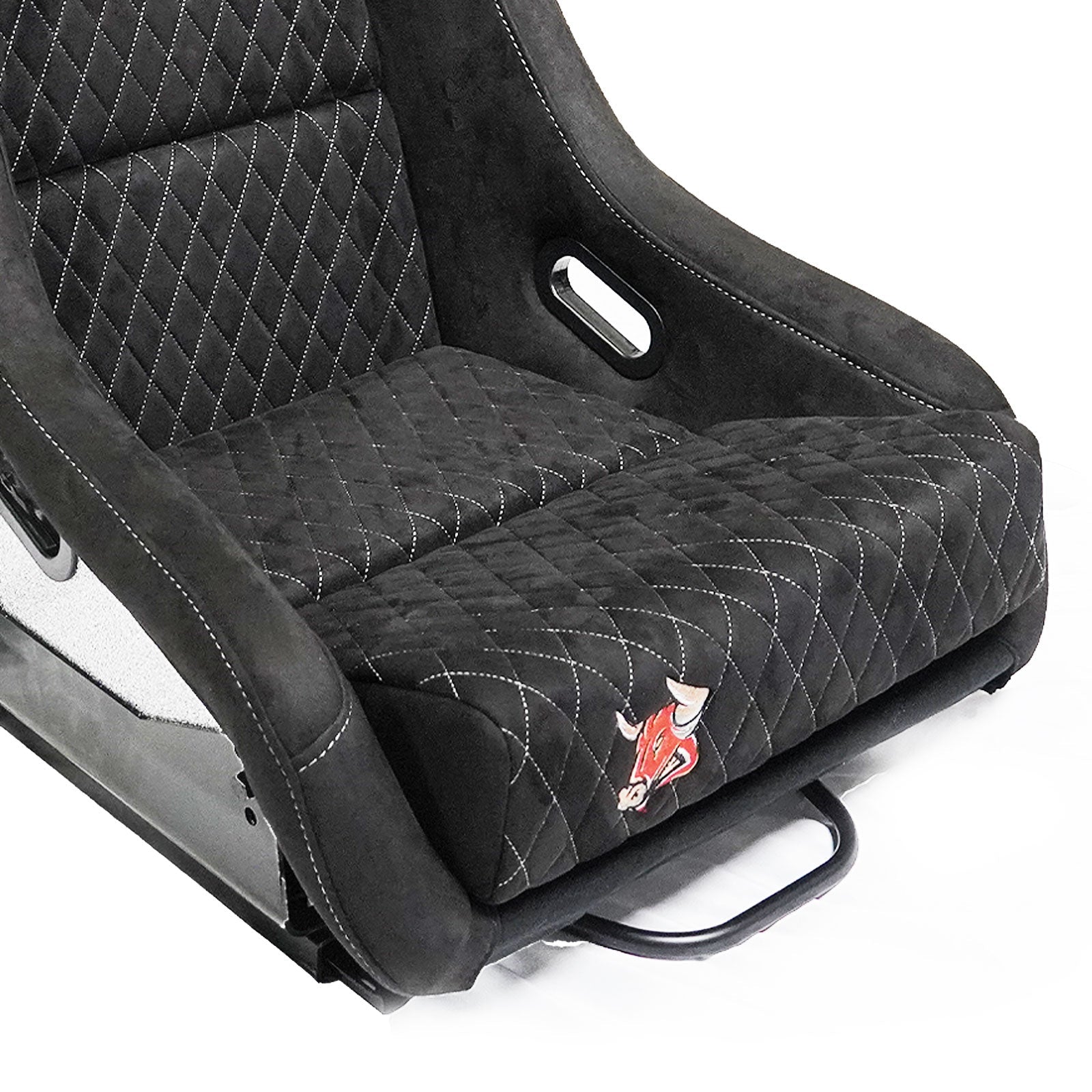 Bull Boost Adjustable Racing Lowered Ultra Max Bucket Seat with Slider Rails - Bull Boost Performance