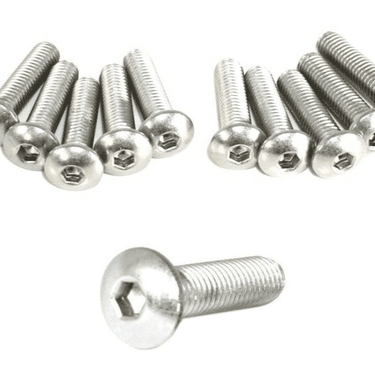 ZSPEC M5x20mm Button-Head Fasteners, Metric, SUS304 Stainless, 10-Pack