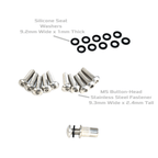 ZSPEC Button-Head Body Kit Fastener, M5x20mm Stainless w/Rivet Nut, Per Each