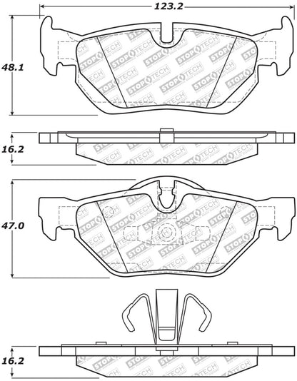 StopTech Street Select Brake Pads - Front