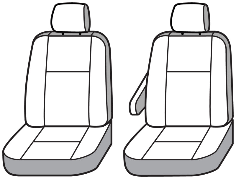 Covercraft 18-22 Dodge Ram ProMaster Polycotton SeatSaver Custom Front Row Seat Covers-Tan
