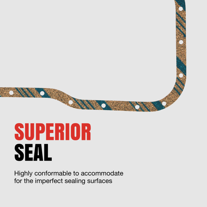 Fel-Pro Volvo 240 OS 21574 D Engine Oil Pan Gasket Set Felcoid rubber-coated fiber