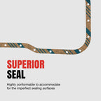 Fel-Pro Oil Pan SnapUps Included Engine Oil Pan Gasket Set PermaDryPlus rigid carrier