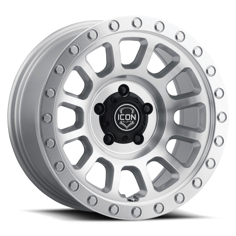 ICON Hulse 18x9 6x5.5 25mm Offset 6in BS Silver Machined