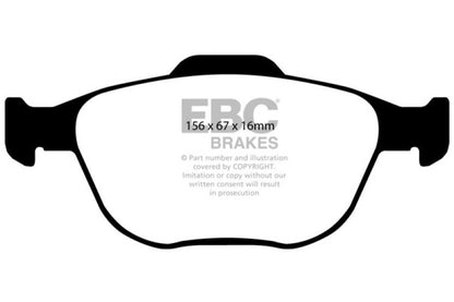 EBC 02-04 Ford Focus 2.0 SVT Ultimax2 Front Brake Pads