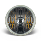 Oracle 7in Sealed Beam Glass Lens Headlight  Non-Halo-Compatible with H4 LED Bulbs