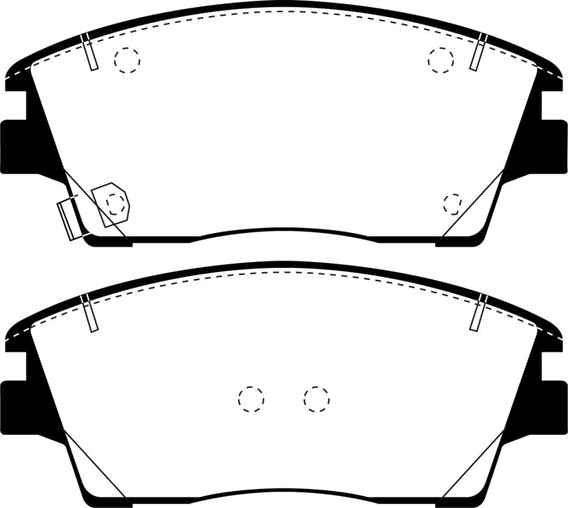 EBC 2016+ Hyundai Tuscon Ultimax2 Front Brake Pads