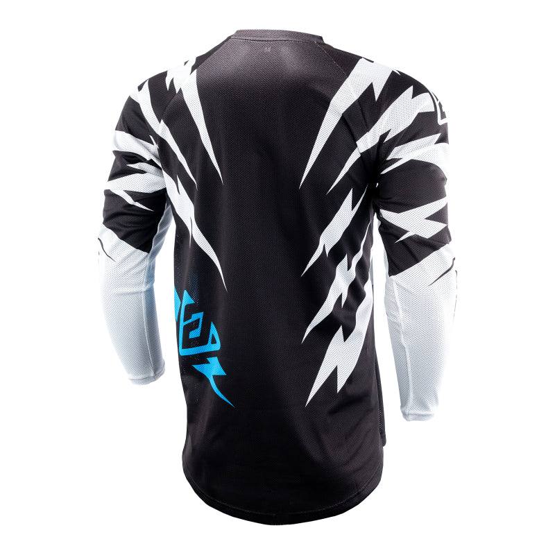 Answer 26 LE Syncron Rizz Vented Jersey Black/White/Cyan - 2XL