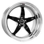 Weld S71 20x12 / 5x115mm BP / 6.8in. BS / 3.18 ID Black Wheel (High Pad) - Non-Beadlock