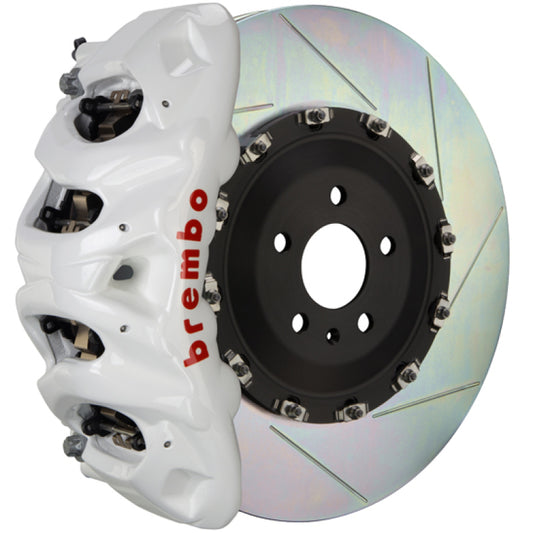Brembo 15-23 Mustang GT (S550) Front GT BBK 6 Piston Cast 405x34 2pc Rotor Slotted Type-1- White