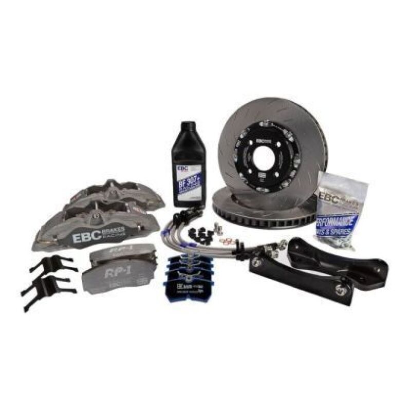 EBC Racing 92-00 BMW M3 E36 3.0L Anodized Apollo-4 Calipers 330mm Rotors Front Big Brake Kit