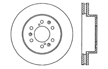 StopTech 07-11 GM Silverado 1500 Drilled Left Front Cryo Rotor