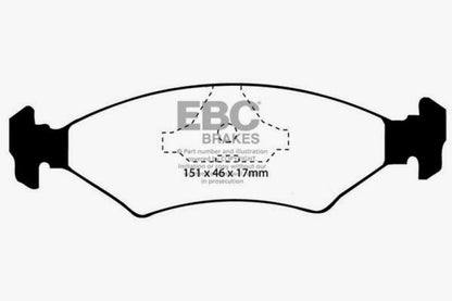 EBC 93-97 Kia Sephia 1.6 Ultimax2 Front Brake Pads