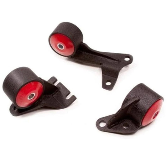 Innovative 88-91 Civic D-Series Black Steel Mounts 85A Bushings (Wagon 4WD Cable)