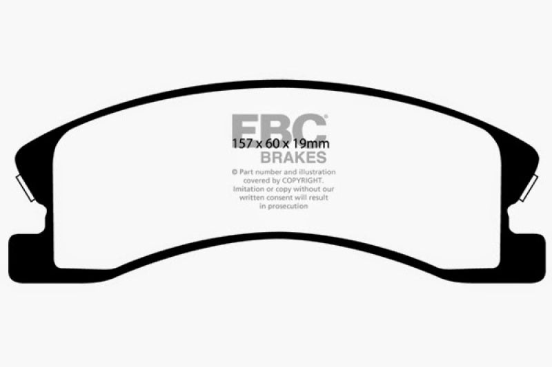 EBC 99-04 Jeep Grand Cherokee 4.0 (Akebono) Ultimax2 Front Brake Pads