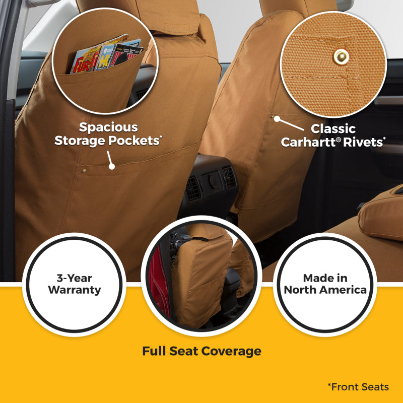 Covercraft 23-25 Ford F150 Carhartt SeatSaver Custom Seat Cover - Brown