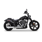 Vance & Hines 2025+ HD Softail Twin Slash 4in Round Chrome Slip-On Exhaust
