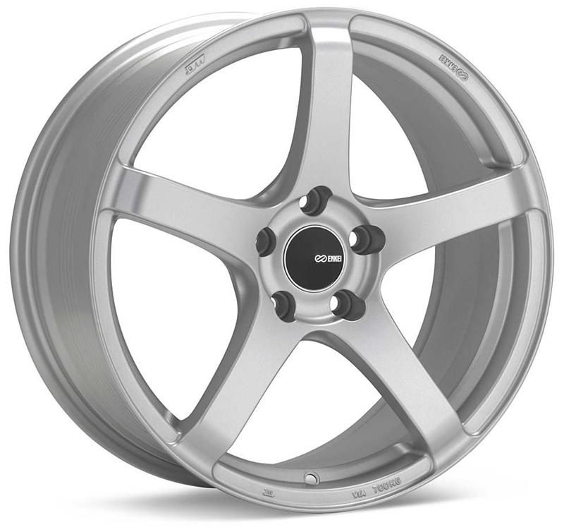 Enkei Kojin 18x9.5 45mm Inset 5x120 Bolt Pattern 72.6mm Bore Dia Matte Silver Wheel