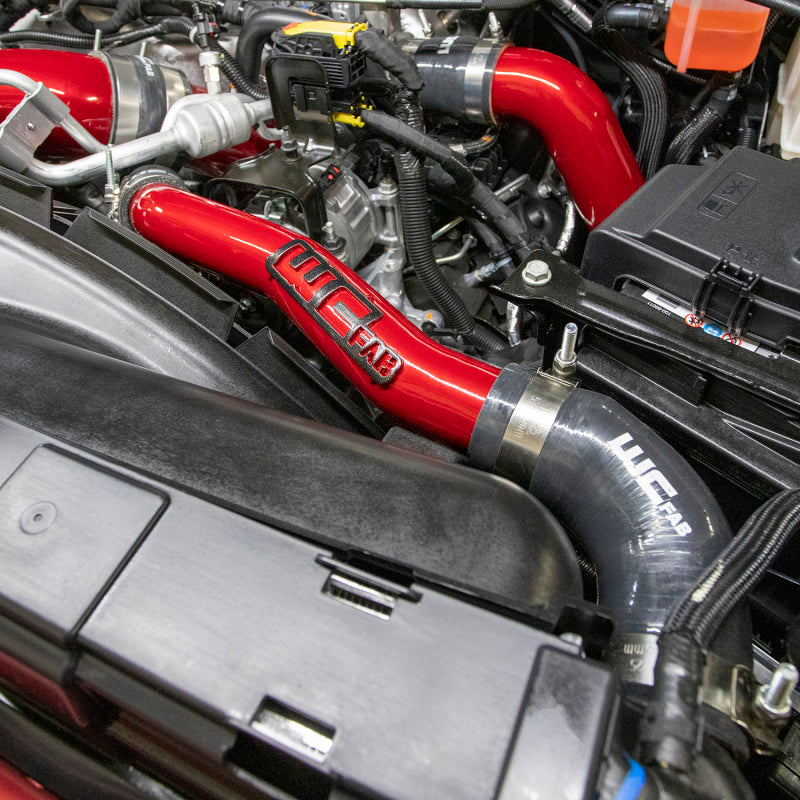 Wehrli 20-25 Chevrolet 6.6L L5P Duramax Upper Coolant Pipe - Chevy Orange