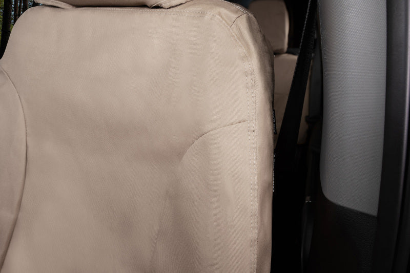 Covercraft 15-26 Ford Transit Polycotton SeatSaver Custom Second Row Seat Covers-Taupe
