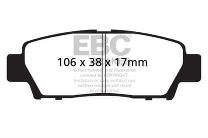 EBC 95-96 Toyota Avalon 3.0L Ultimax Rear Brake Pads