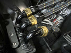 GReddy AN06 REUSABLE HOSE NYLON BRAIDED BLACK/GOLD/BLUE (PRICE PER FOOT)