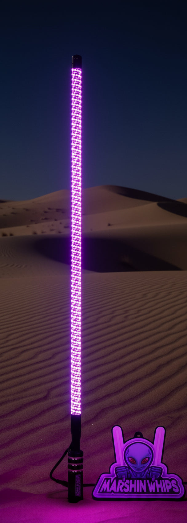 V2 Black Out LED Whip: The Ultimate Stealth Single