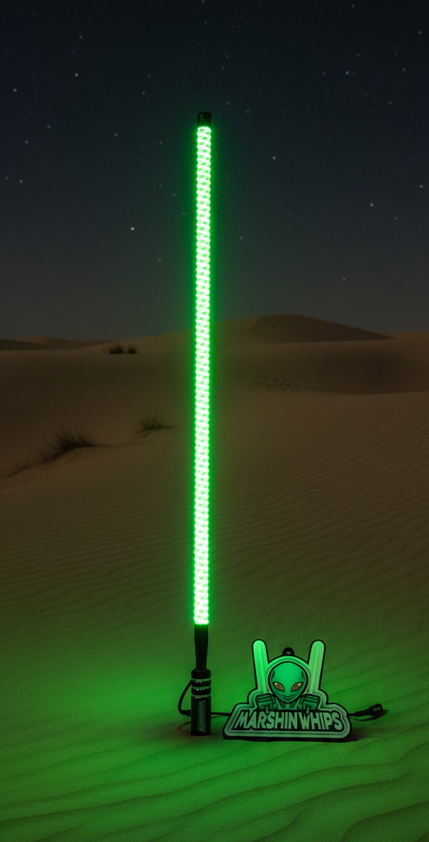 V2 Black Out LED Whip: The Ultimate Stealth Single