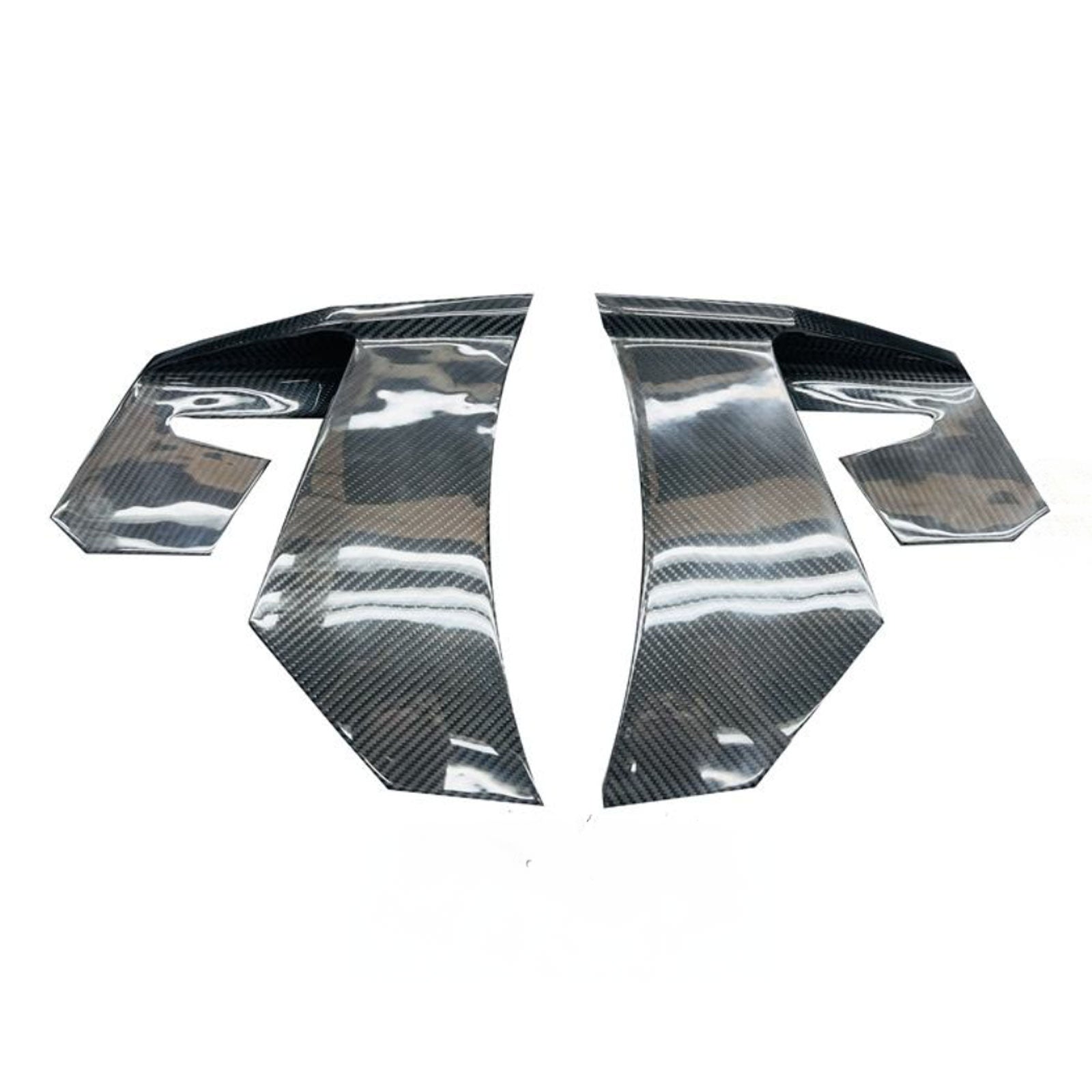MWD Style Carbon Fiber Rear Diffuser Spats Canards for McLaren GT - Bull Boost Performance