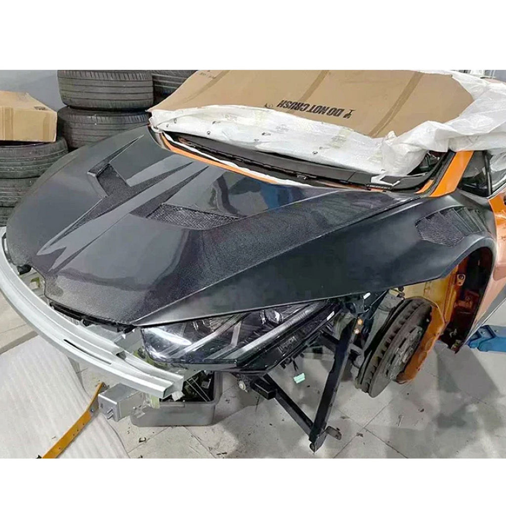 V Style Full Carbon Fiber Vented Front Fenders for Lamborghini Huracan LP 580 LP 610 - Bull Boost Performance