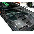 Carbon Fiber Engine Hood Cover with Transparent Window for Lamborghini Huracan LP580 LP610 EVO - Bull Boost Performance
