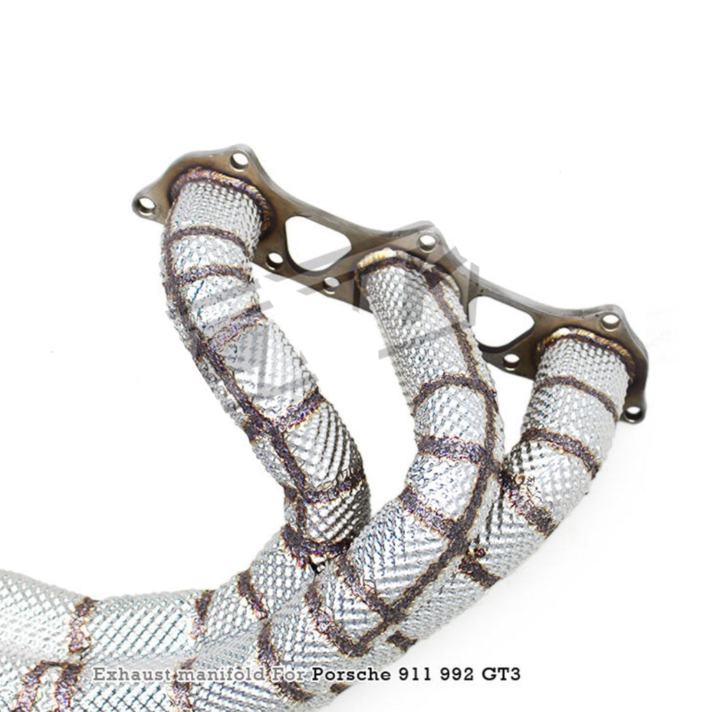Catless Exhaust Manifold Downpipe for Porsche 992 992.1 992.2 GT3 RS GT3RS 4.0 - Bull Boost Performance