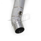 High Flow Exhaust Catless Downpipe Heatshield for Ferrari 488 3.9T V8 GTB Pista Spider - Bull Boost Performance