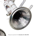 Catless Exhaust Manifold Downpipe for Porsche 992 992.1 992.2 GT3 RS GT3RS 4.0 - Bull Boost Performance