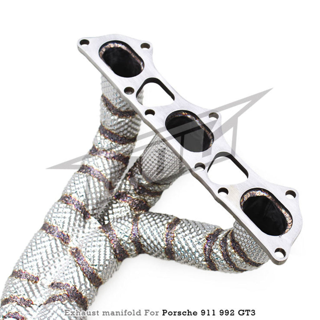 Catless Exhaust Manifold Downpipe for Porsche 992 992.1 992.2 GT3 RS GT3RS 4.0 - Bull Boost Performance