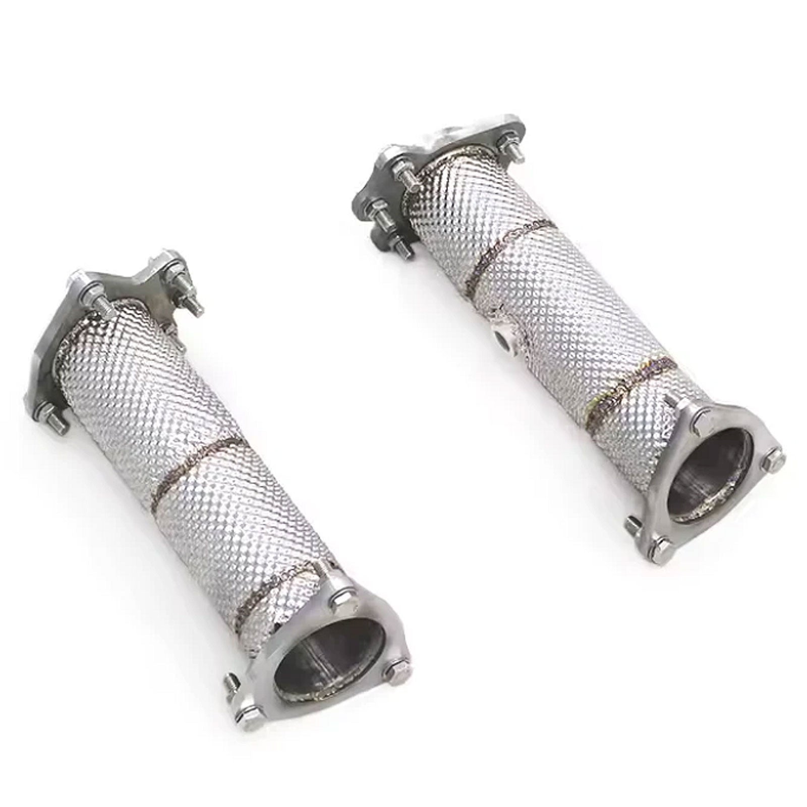 High Flow Catless Downpipes for Chevrolet Corvette C8 6.2L - Bull Boost Performance