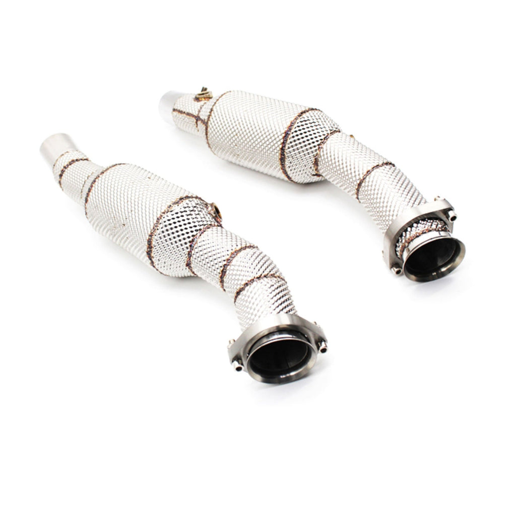 Hi Flow Catted Exhaust Down Pipes for Ferrari Modena 360 Spider 3.6L - Bull Boost Performance