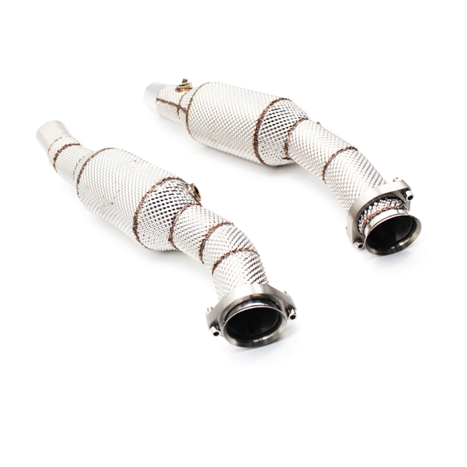 Hi Flow Catted Exhaust Down Pipes for Ferrari Modena 360 Spider 3.6L - Bull Boost Performance