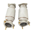 High Flow Catted Downpipes for Chevrolet Corvette C8 6.2L V8 - Bull Boost Performance