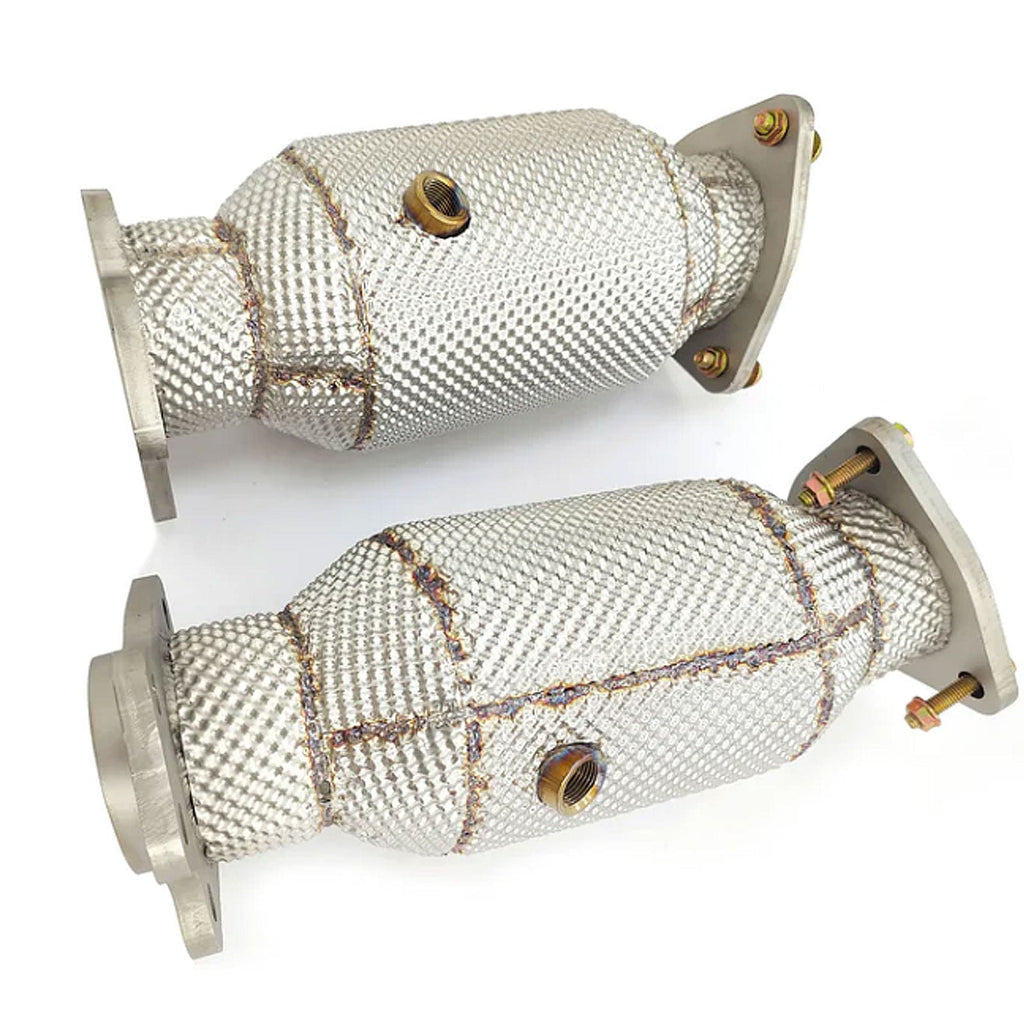 High Flow Catted Downpipes for Chevrolet Corvette C8 6.2L V8 - Bull Boost Performance