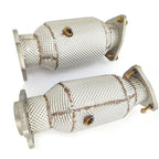 High Flow Catted Downpipes for Chevrolet Corvette C8 6.2L V8 - Bull Boost Performance