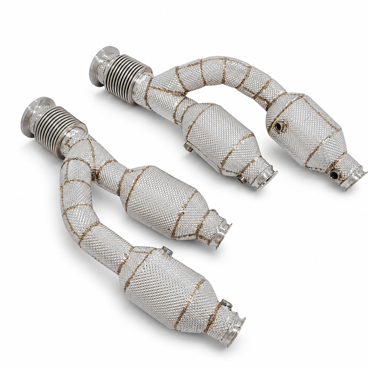 High Performance F1 Header Downpipe for Lamborghini Revuelto 6.5L V12 by Stratec Systems