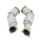 Catless High Flow 304 Stainless Exhaust Downpipe for Audi RS6 RS7 C8 4.0TT - Bull Boost Performance