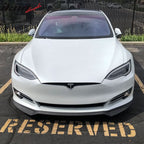 2017-2020 Tesla Model S IKON Style Front Bumper Lip Carbon Fiber