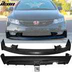 2009-2011 Honda Civic  Mugen Front Lip PU Rear Lip PP LED Brake Lamp
