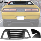 2008-2023 Dodge Challenger Unpainted Rear Window Louver Side Vent ABS