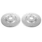 Power Stop 13-14 Ford Mustang Front Drilled & Slotted Rotor - Pair