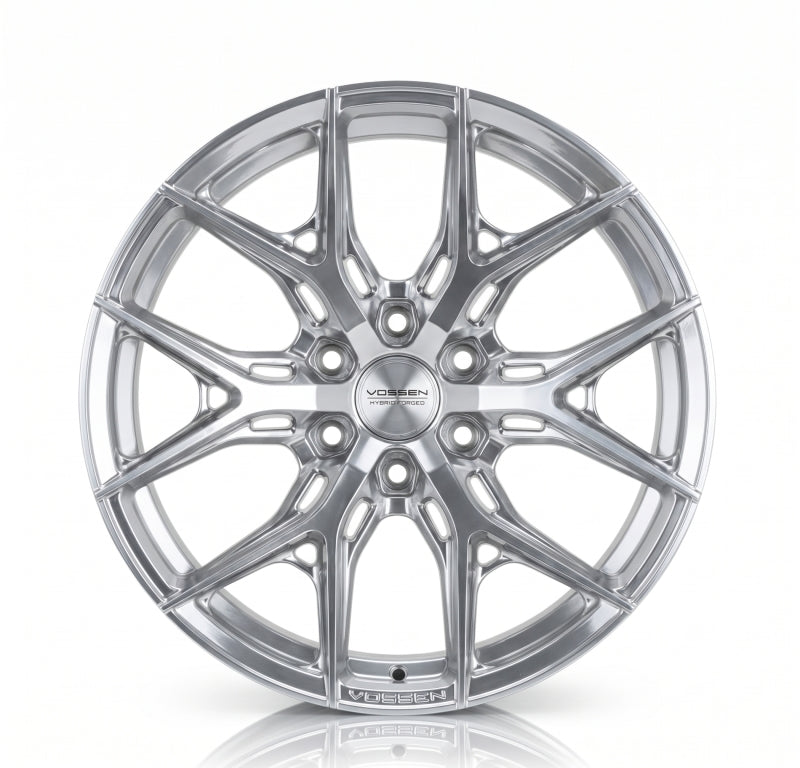 Vossen HF6-4 24x12 / 8x180 / ET44 / 124.3 / Ultra Deep - Silver Polished Wheel