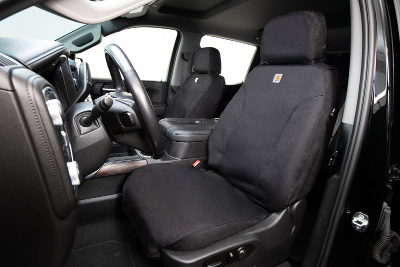Covercraft 22-24 Ford Bronco Raptor Carhartt Super Dux SeatSaver Front Row Custom Seat Cover - Black